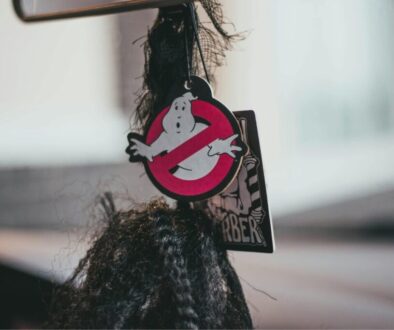 Car Air Freshener in the Ghostbuster symbol