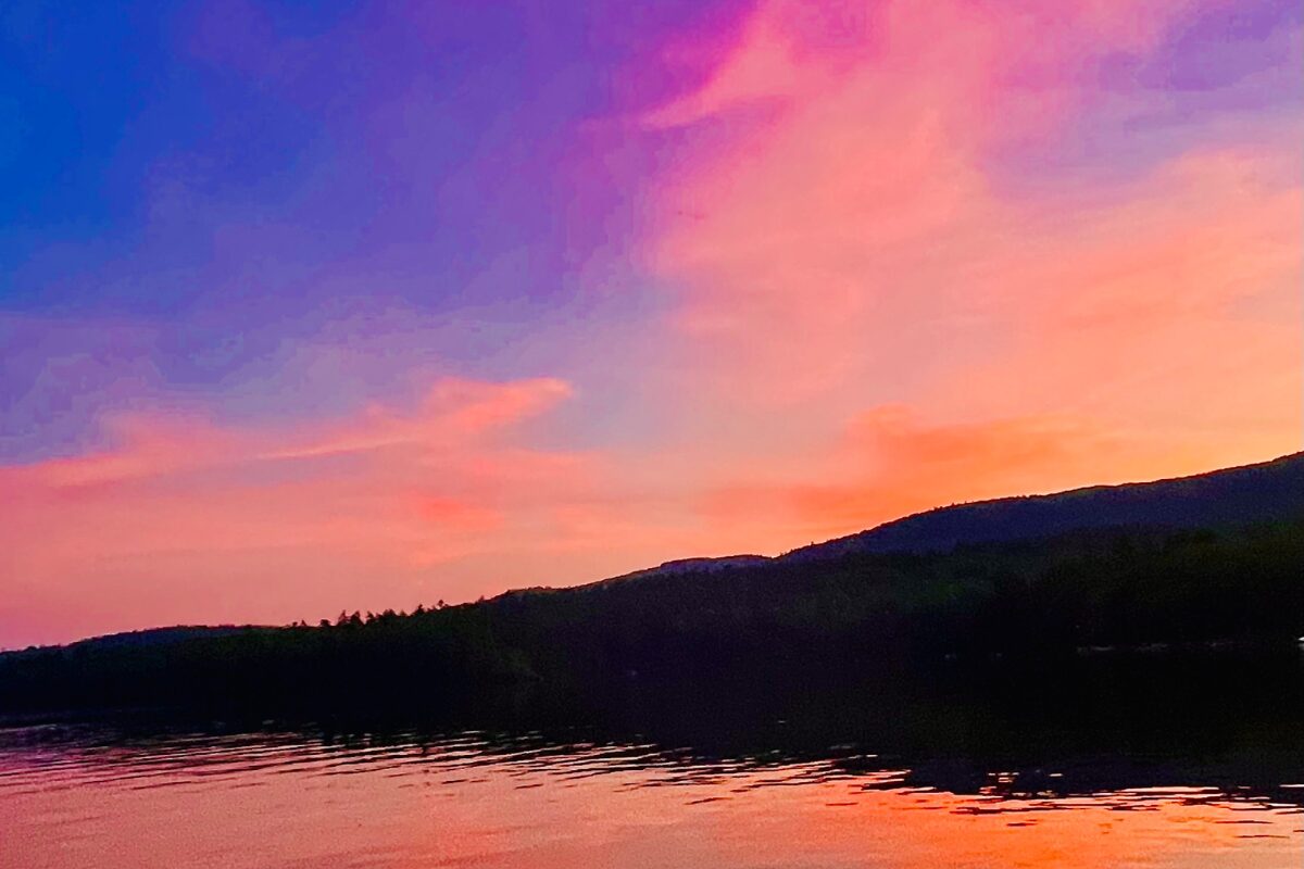 A sunset over new england to end my blog post page