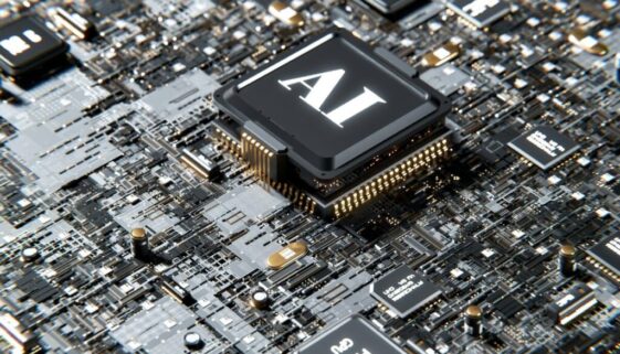 AI caption on a motherboard